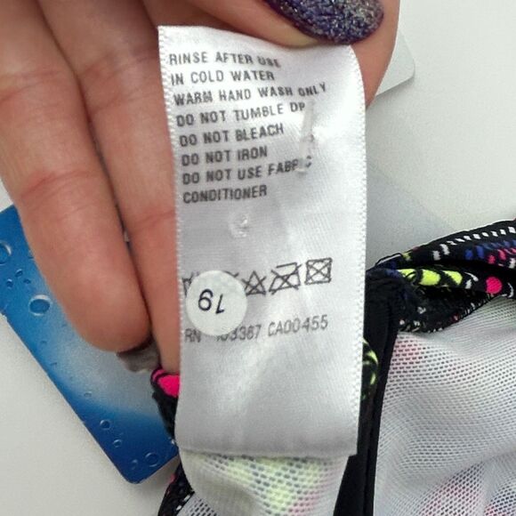 NWT Freya Byzantine Bikini 2 Piece Set Underwire Top & Bottom Colorful Geo 34D M - Picture 8 of 14